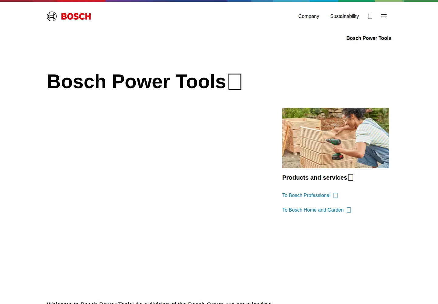 Screenshot of bosch-pt.com