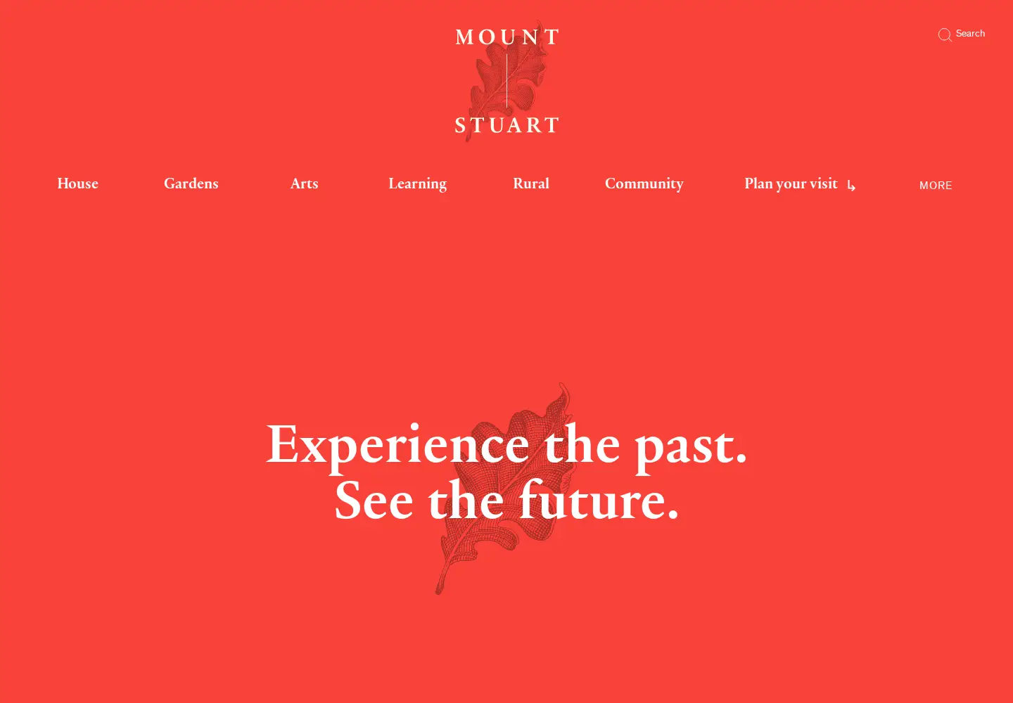 Captured homepage of mountstuart.com in the current scan