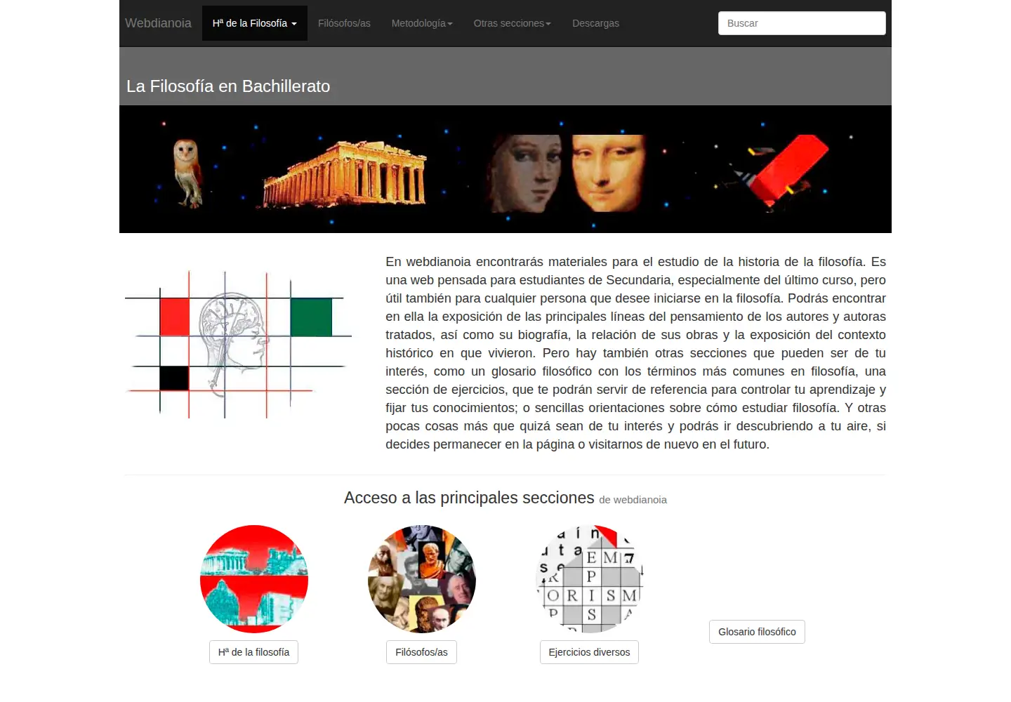 Screenshot of webdianoia.com