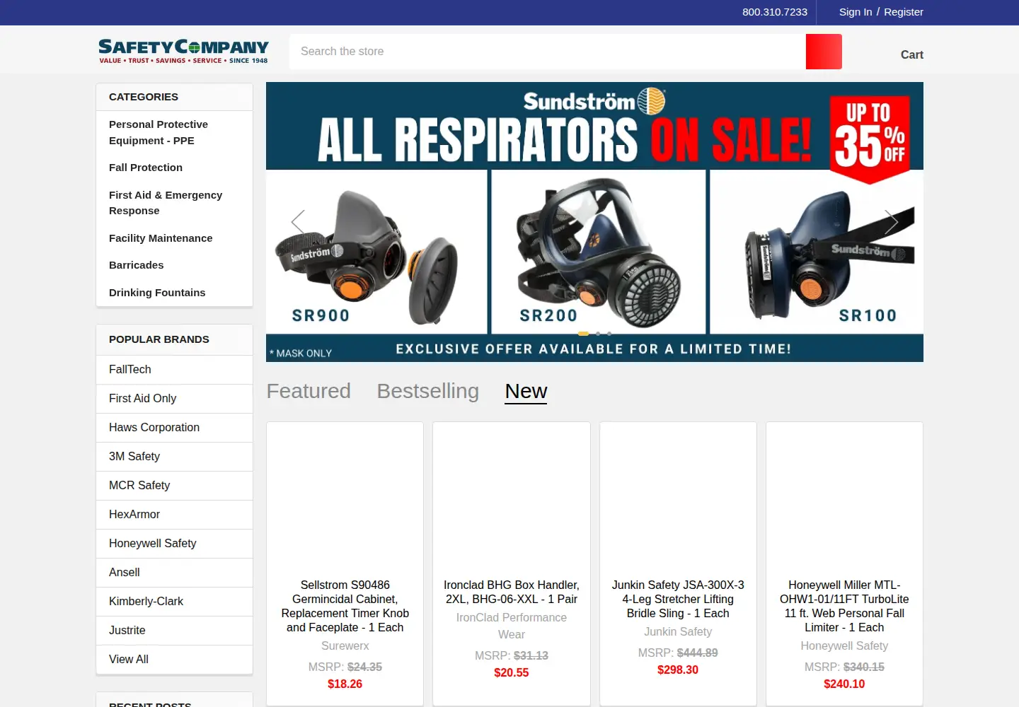 Screenshot of safetycompany.com
