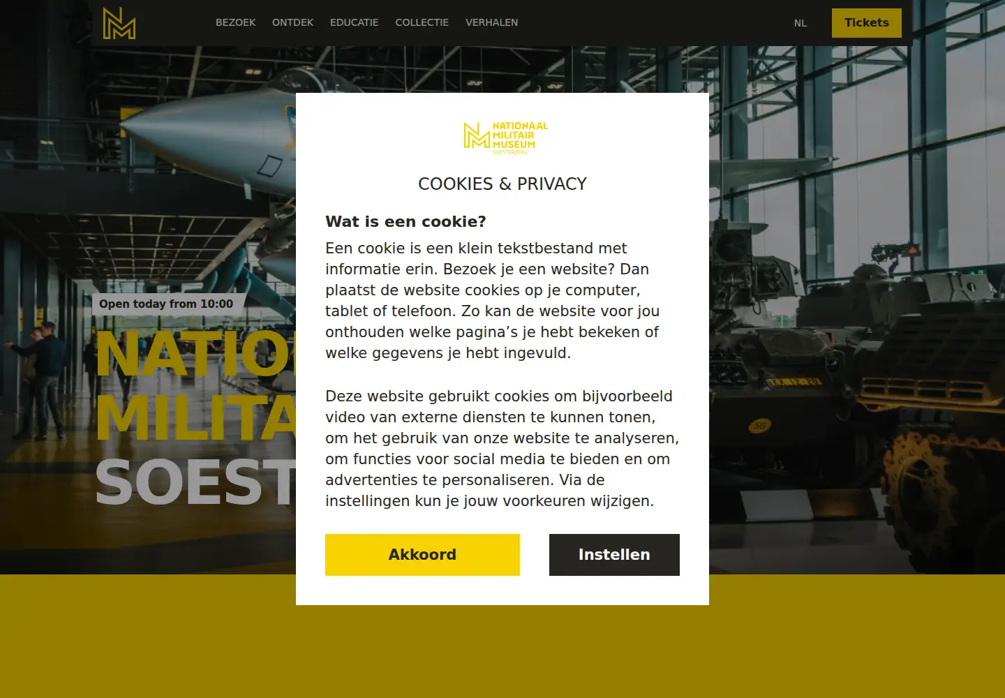Captured homepage of nmm.nl in the current scan