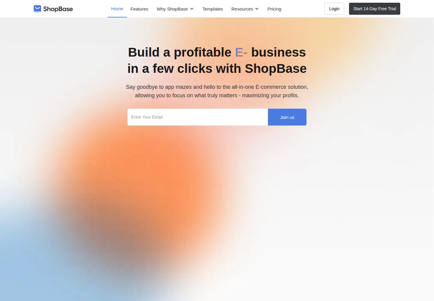 Screenshot of shopbase.com