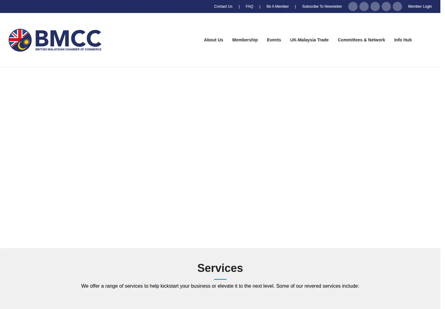 Captured homepage of bmcc.org.my in the current scan