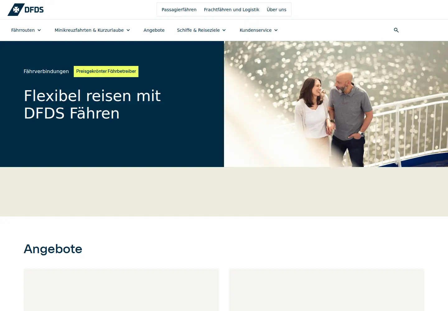 Screenshot of dfdsseaways.de
