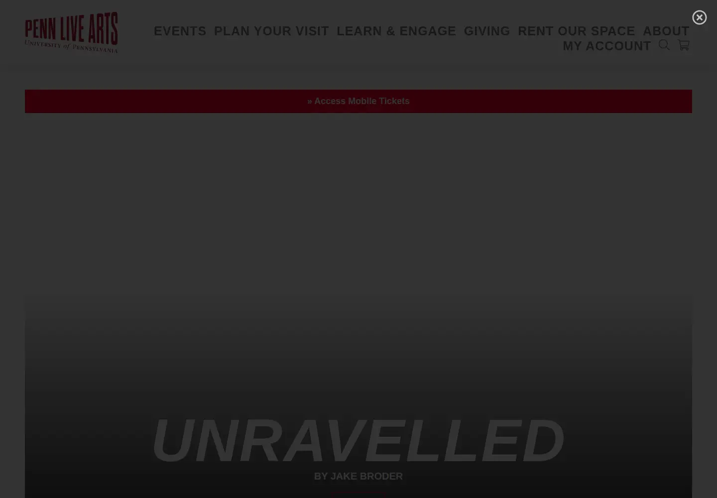 Screenshot of pennlivearts.org