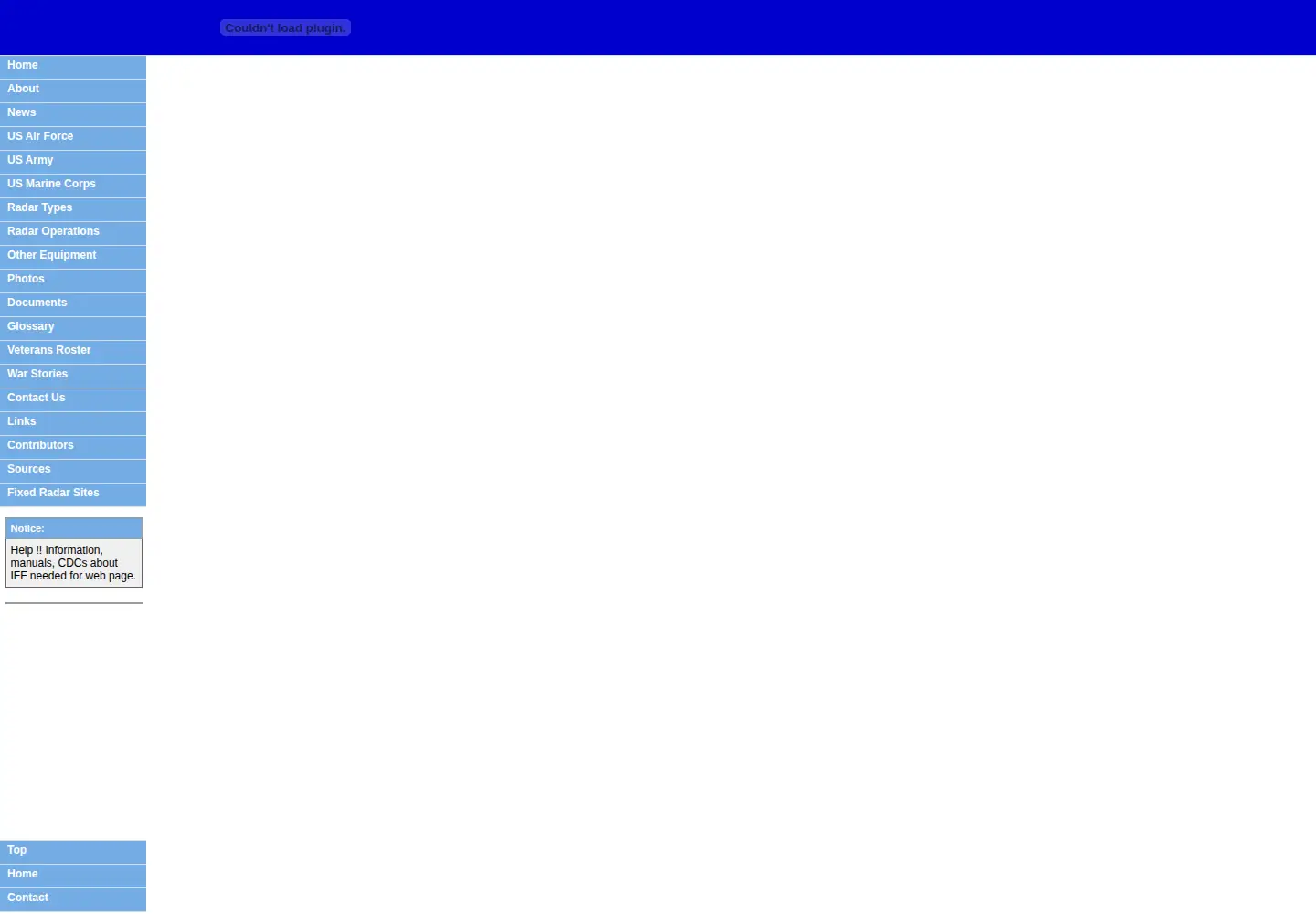 Screenshot of mobileradar.org