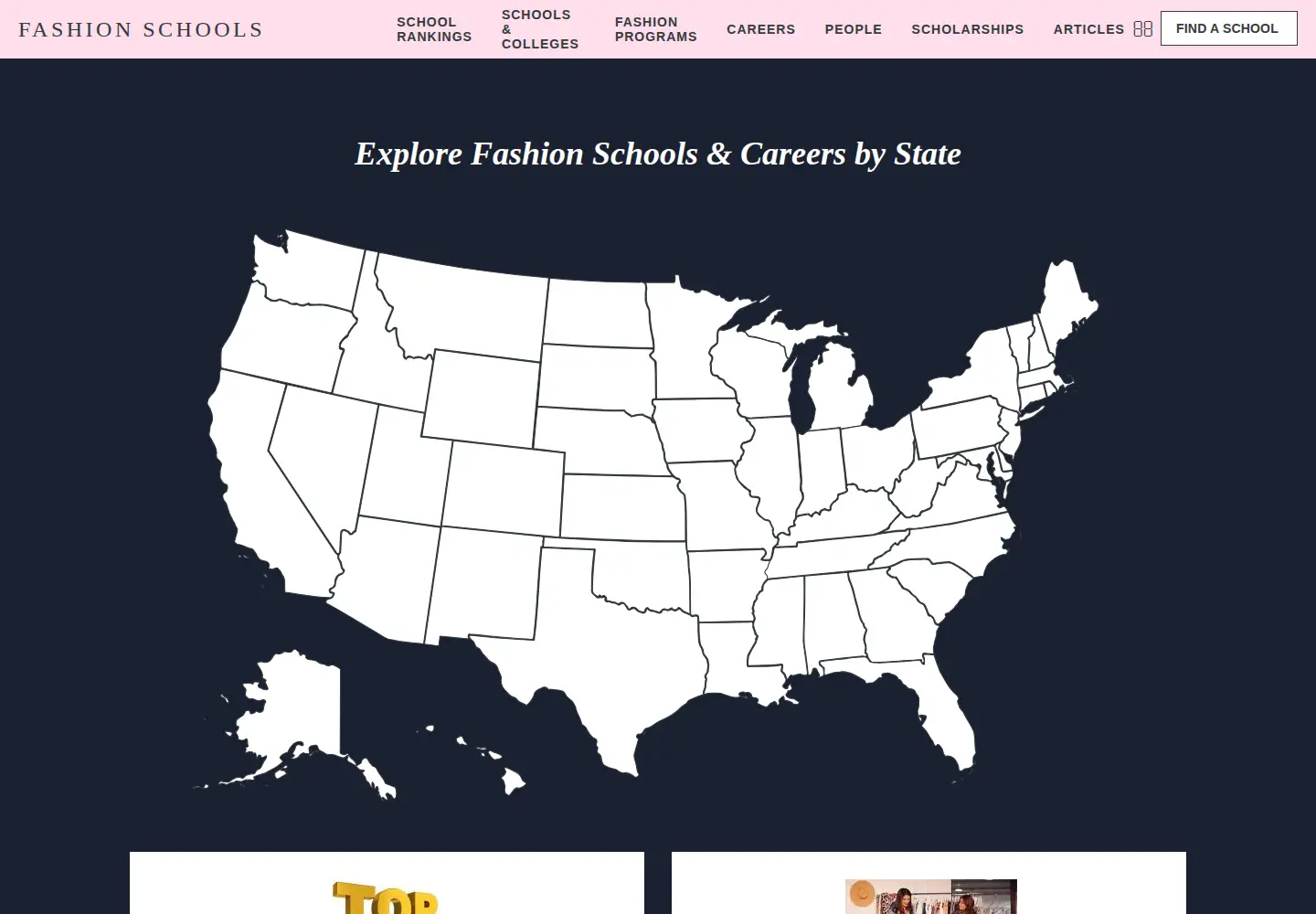 Screenshot of fashion-schools.org