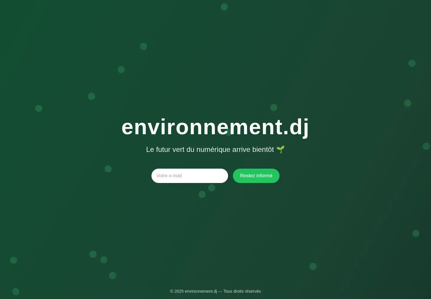 Screenshot of environnement.dj