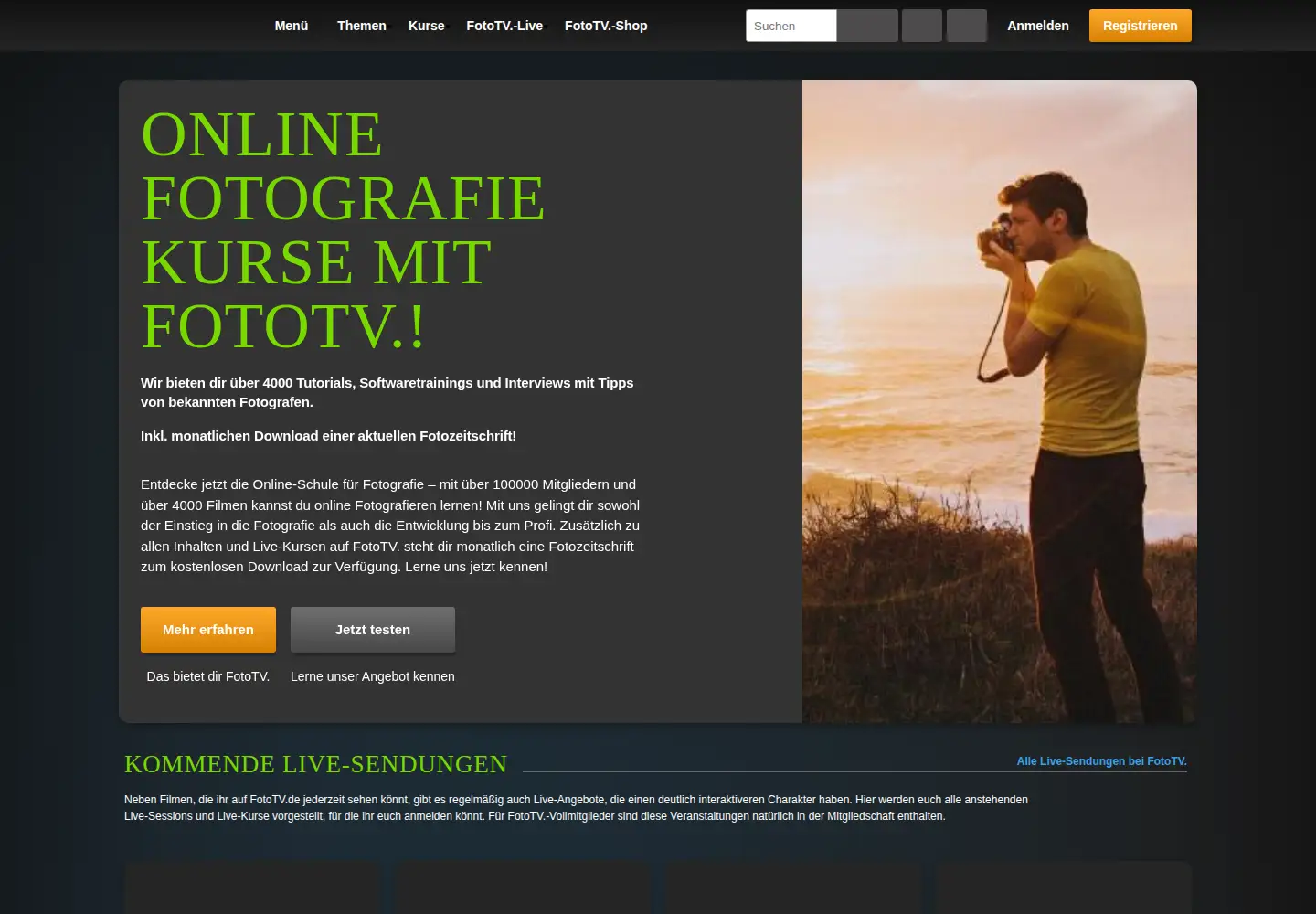 Screenshot of fototv.de
