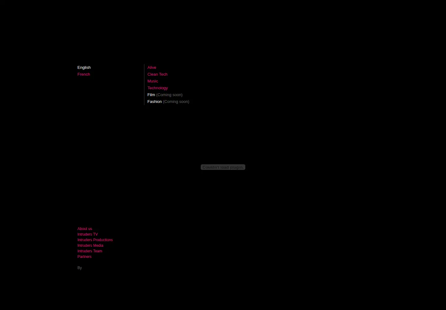 Captured homepage of intruders.tv in the current scan