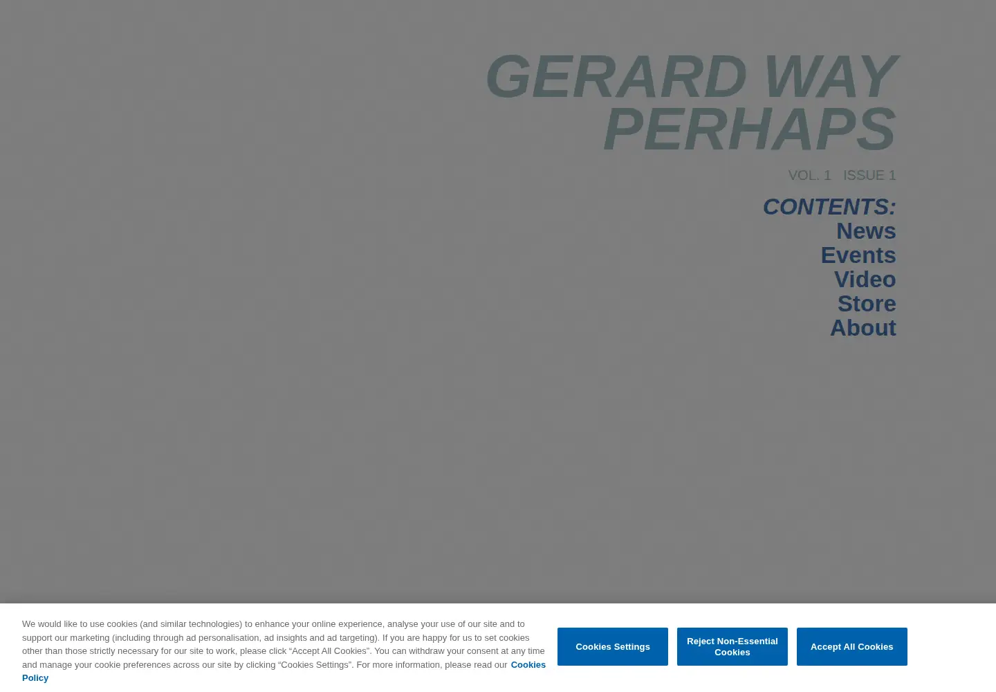 Screenshot of gerardway.com