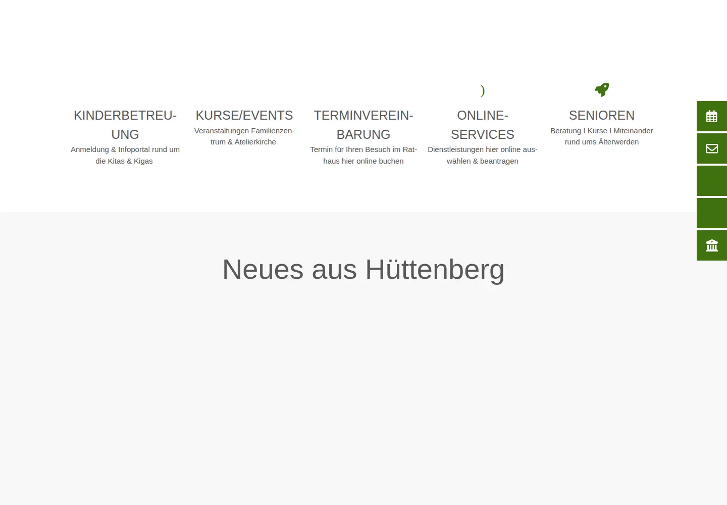 Screenshot of huettenberg.de