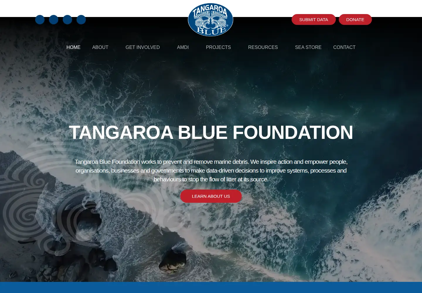 Screenshot of tangaroablue.org