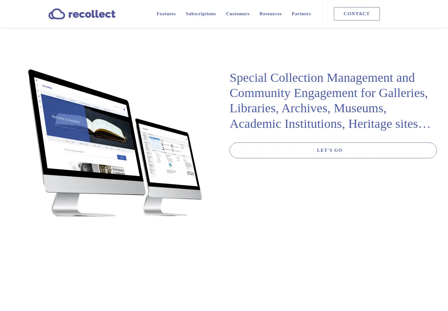 Captured homepage of recollect.net.au in the current scan