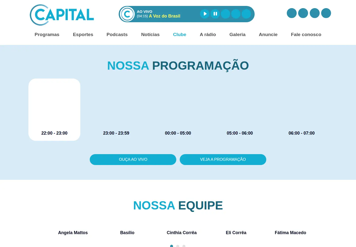 Screenshot of capitalcomvoce.com.br