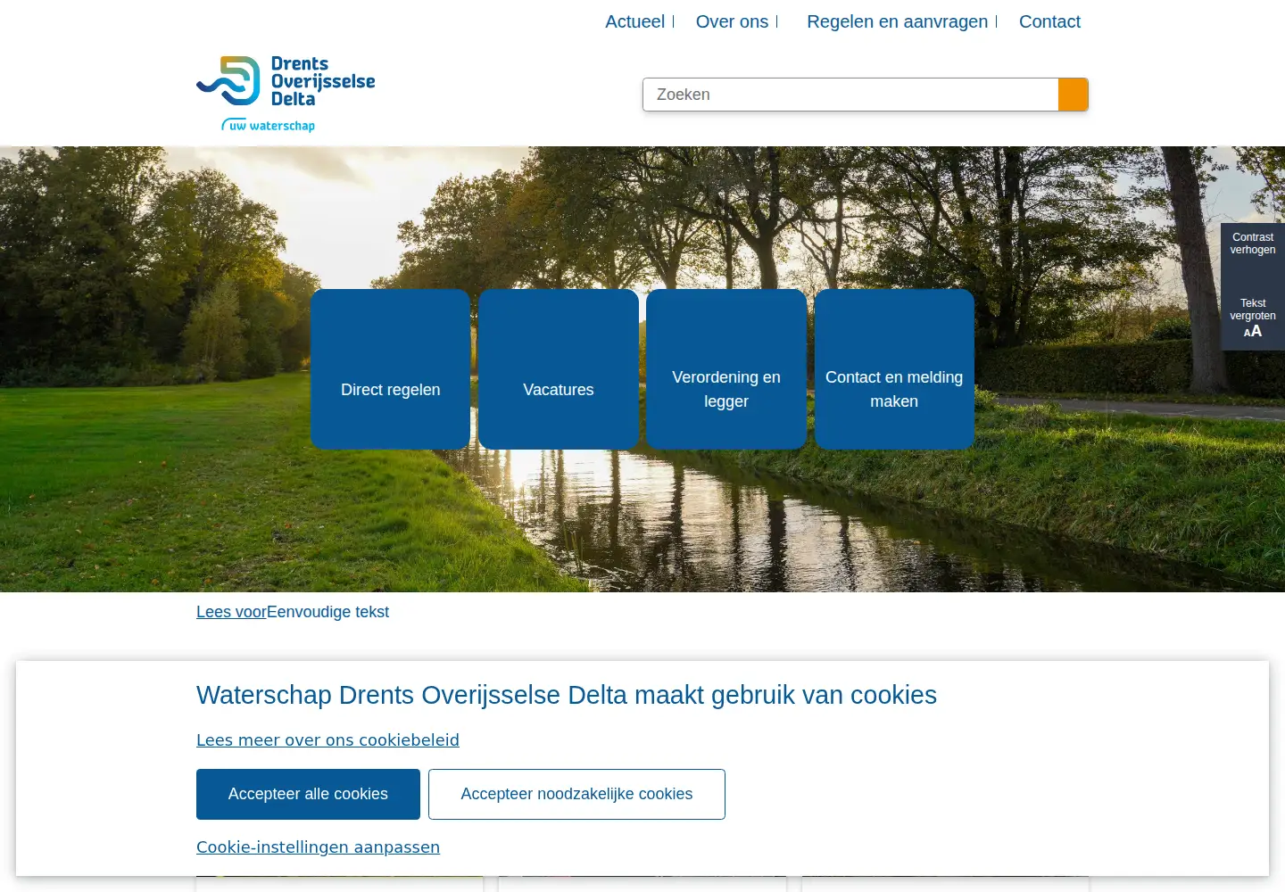 Captured homepage of wdodelta.nl in the current scan
