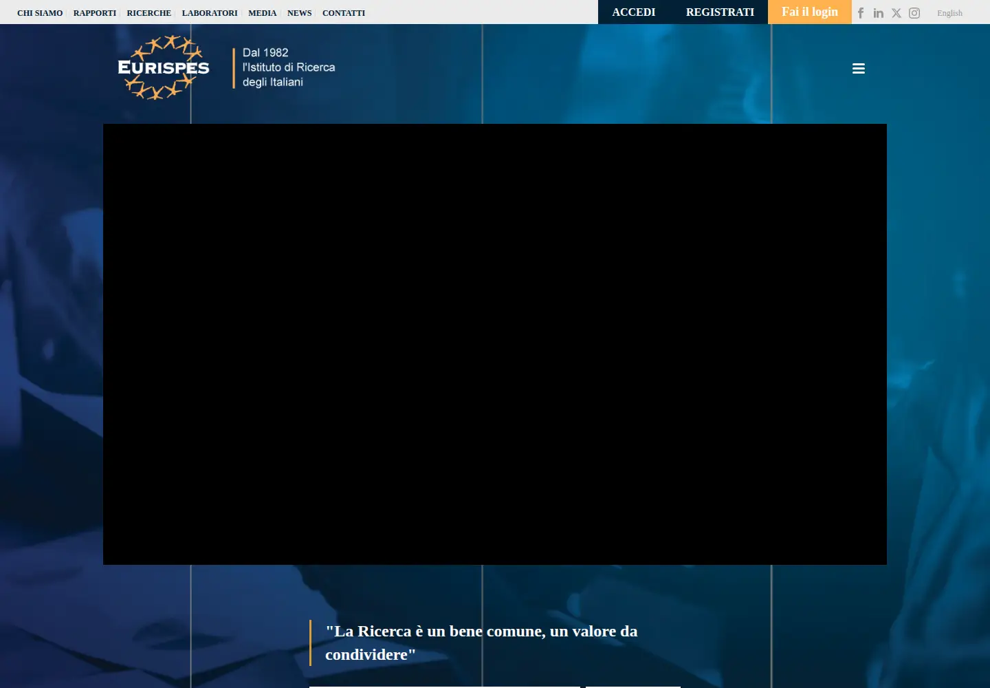 Screenshot of eurispes.eu