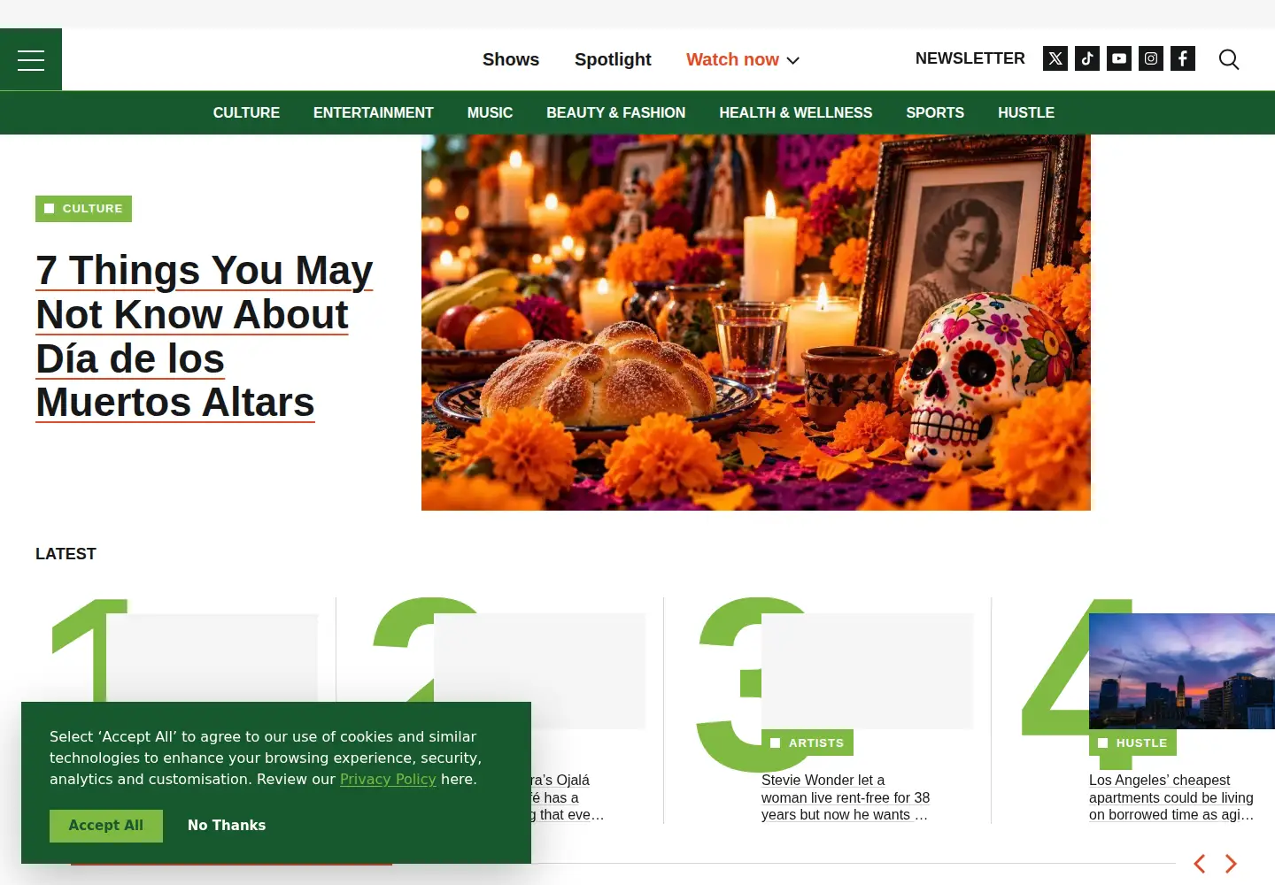 Screenshot of latination.com