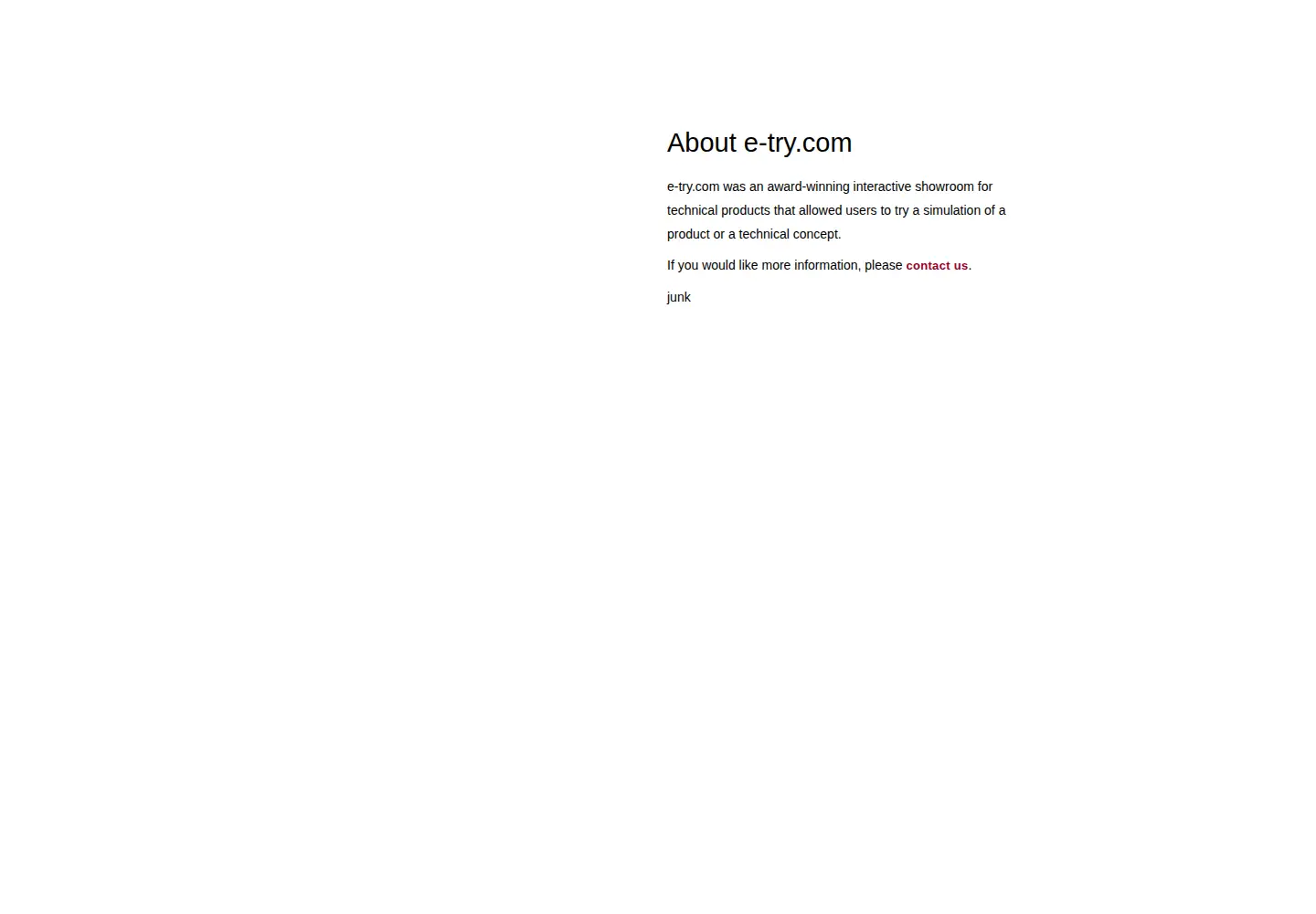 Screenshot of e-try.com