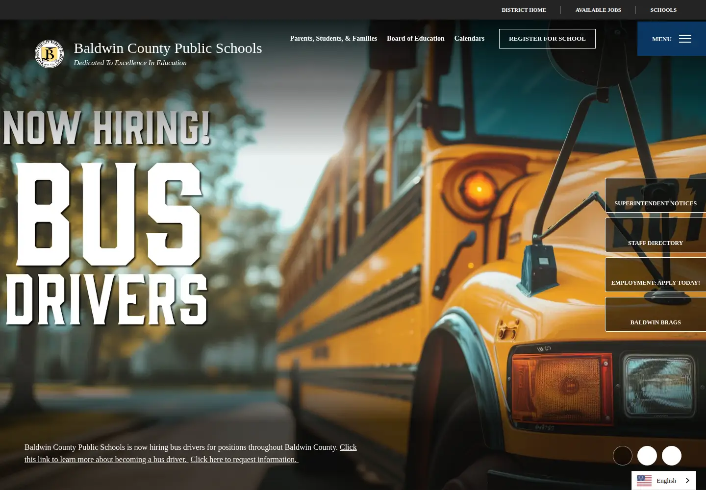 Screenshot of bcbe.org