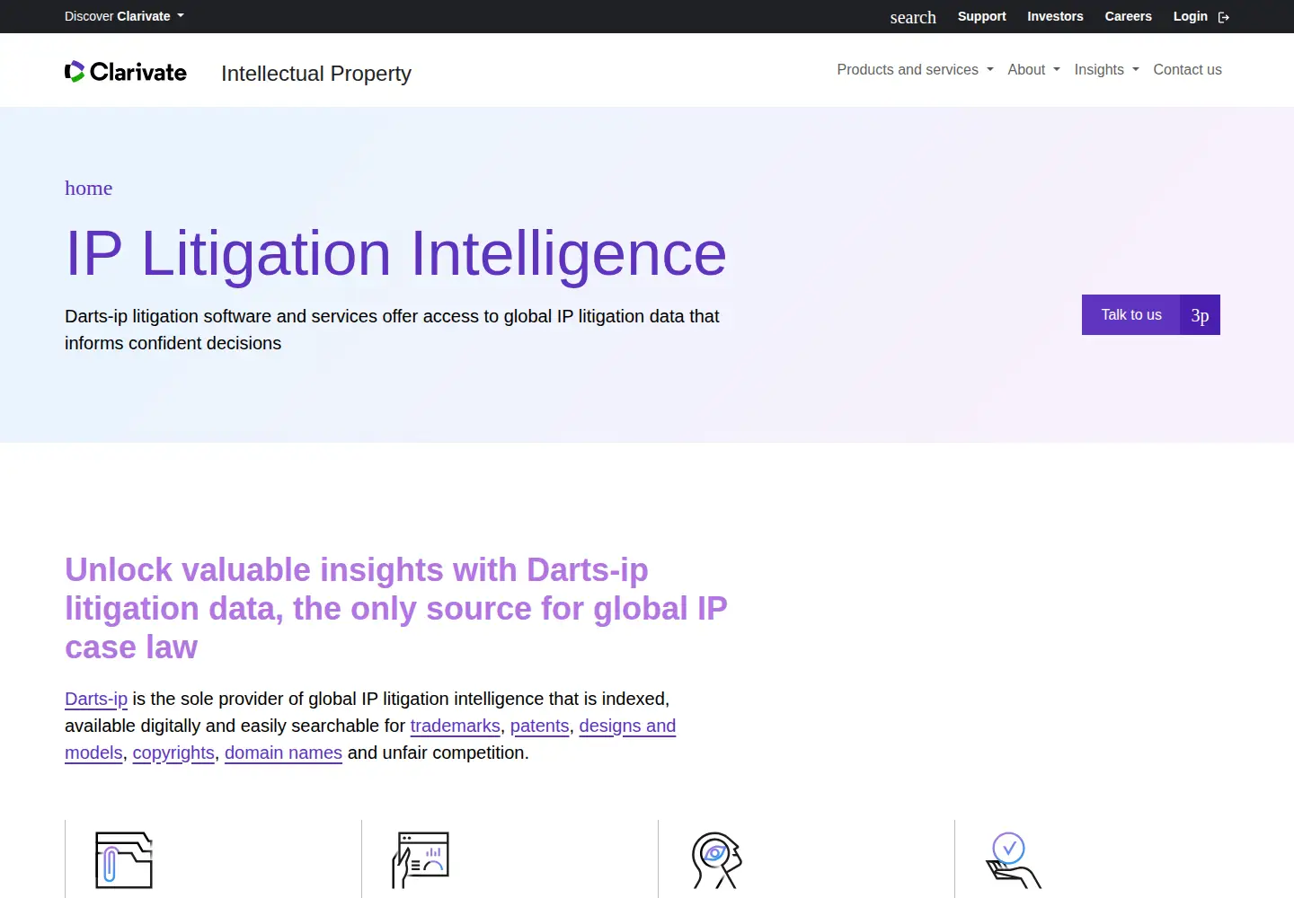 Screenshot of darts-ip.com