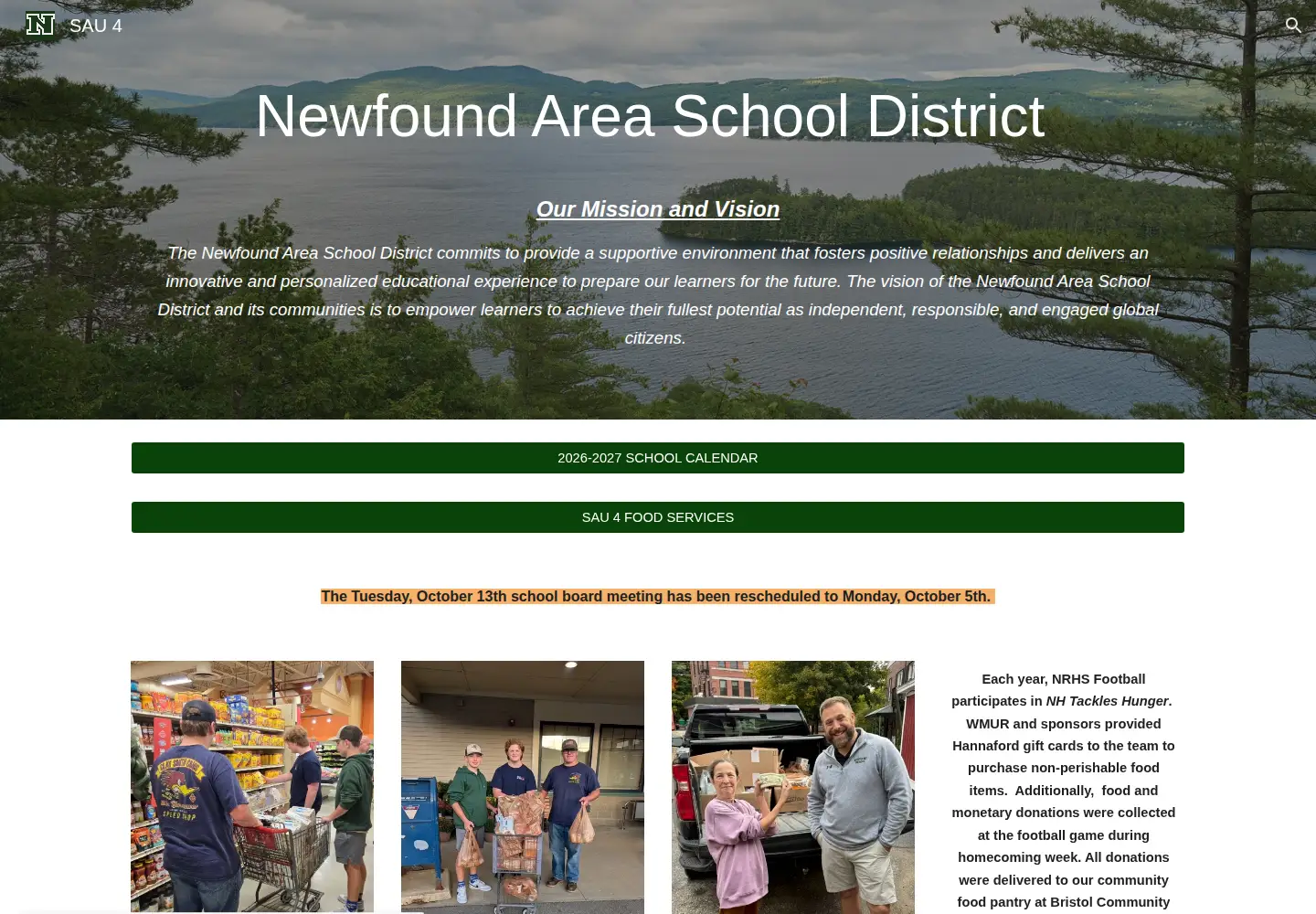 Captured homepage of sau4.org in the current scan