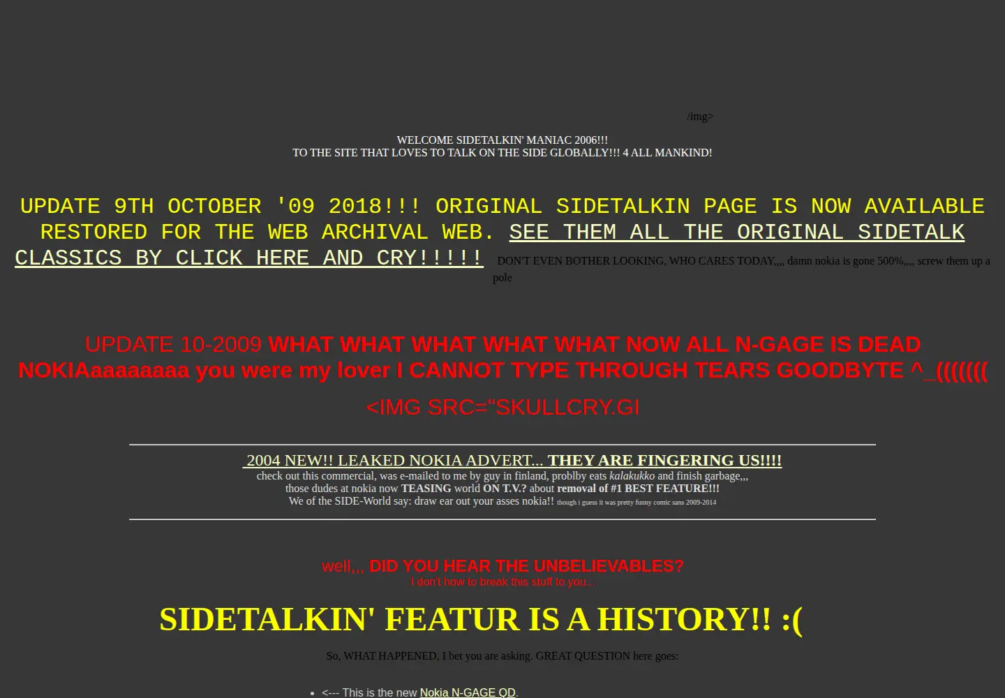 Screenshot of sidetalkin.com