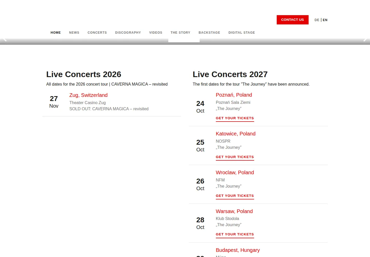 Captured homepage of vollenweider.com in the current scan