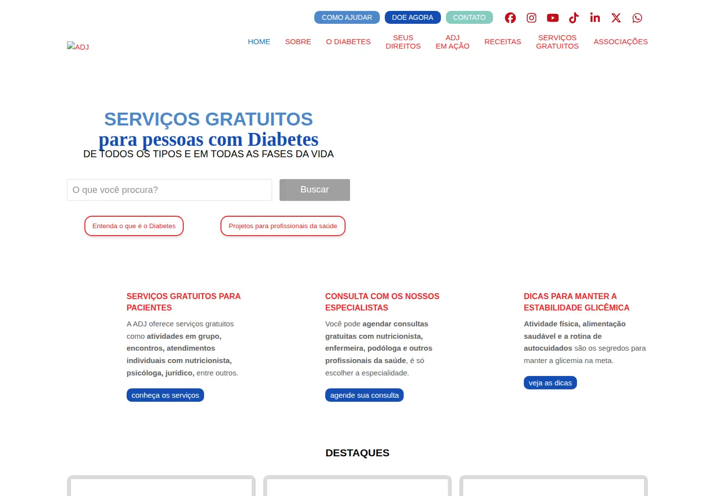 Screenshot of adj.org.br