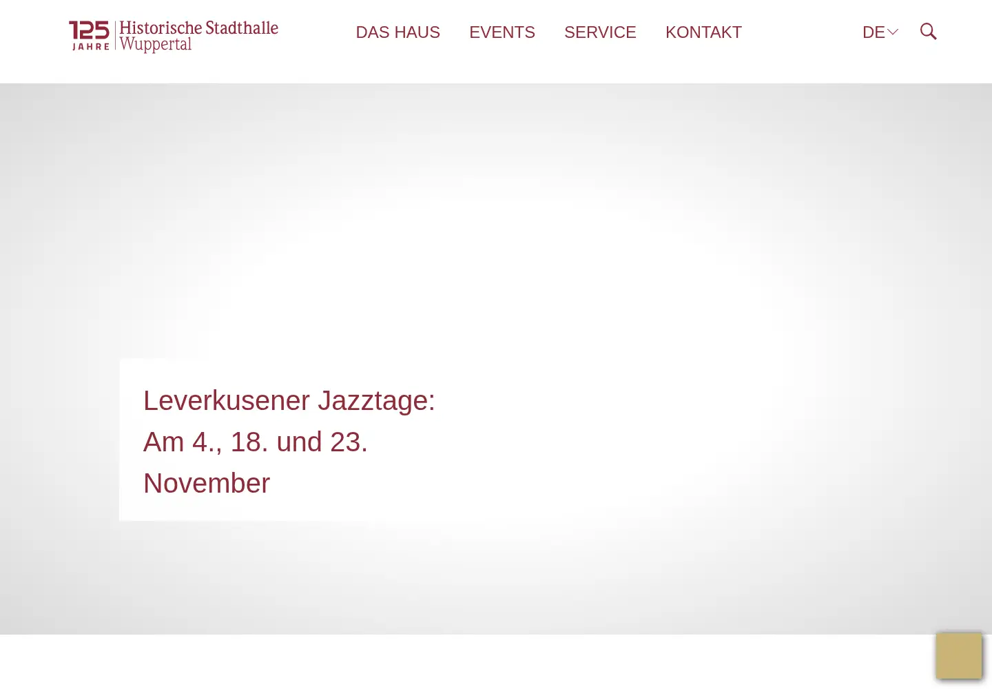Screenshot of stadthalle.de