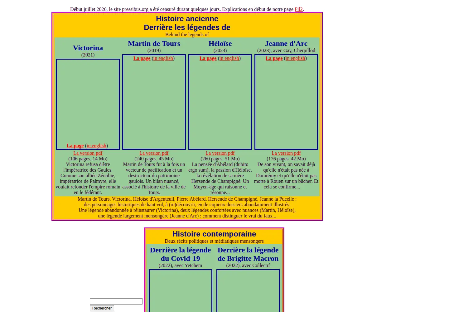 Screenshot of pressibus.org