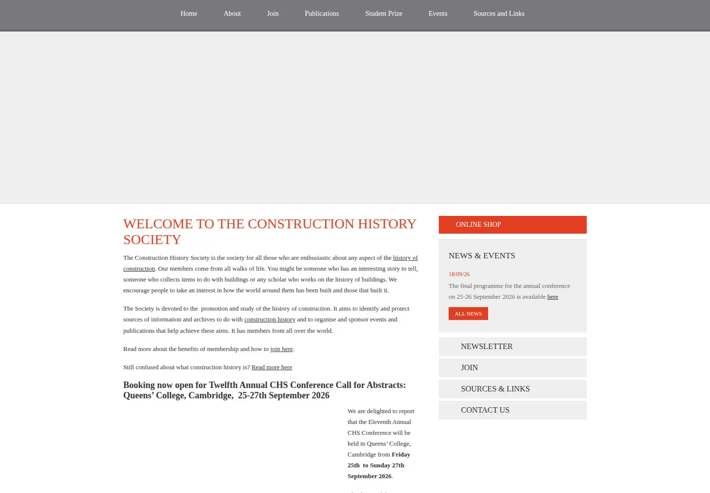 Screenshot of constructionhistory.co.uk