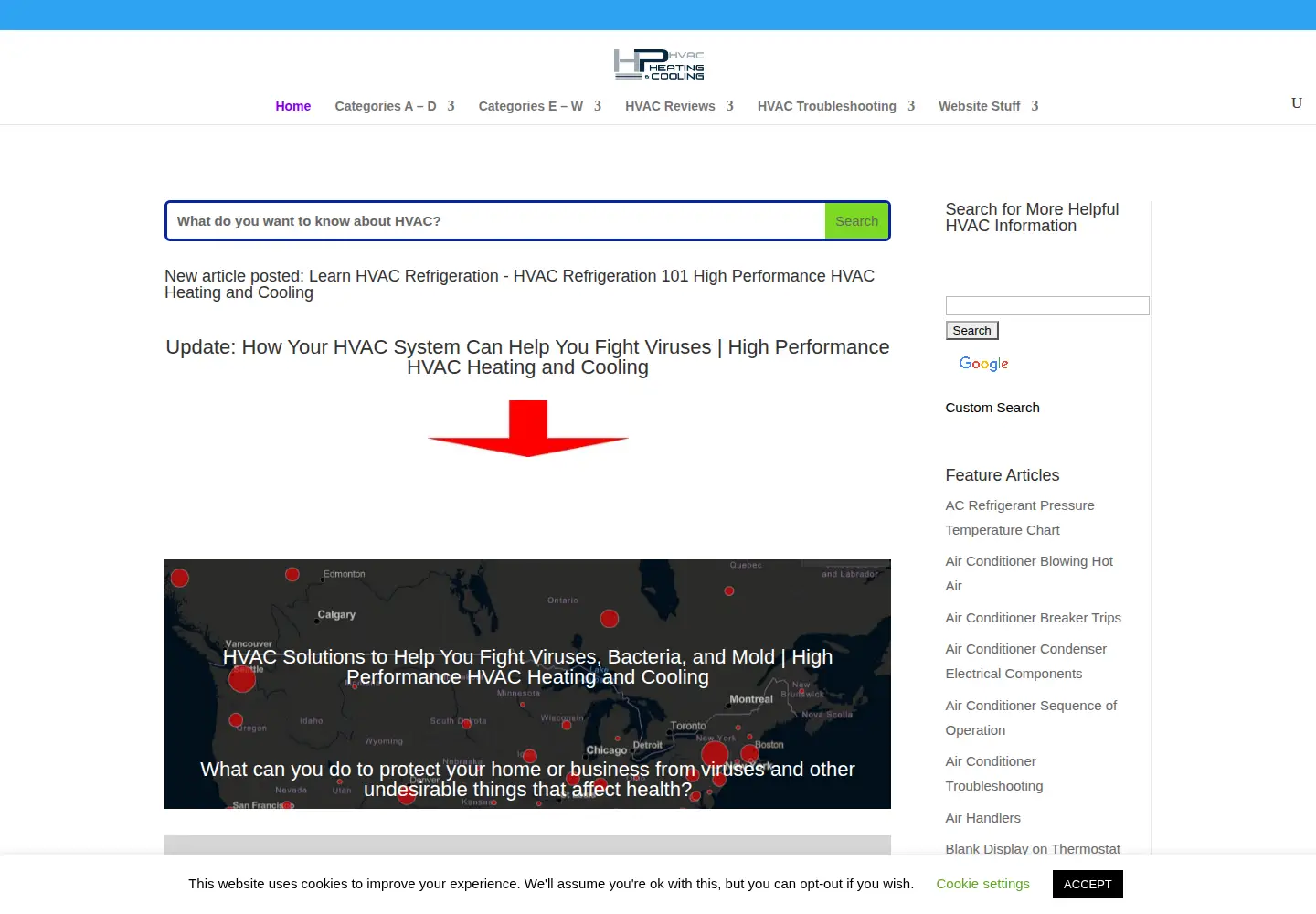 Screenshot of highperformancehvac.com