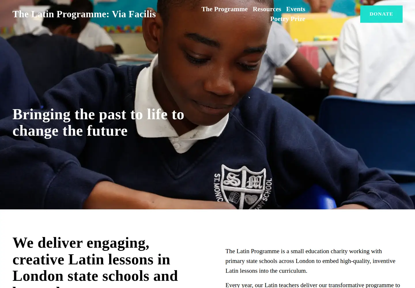 Screenshot of thelatinprogramme.co.uk