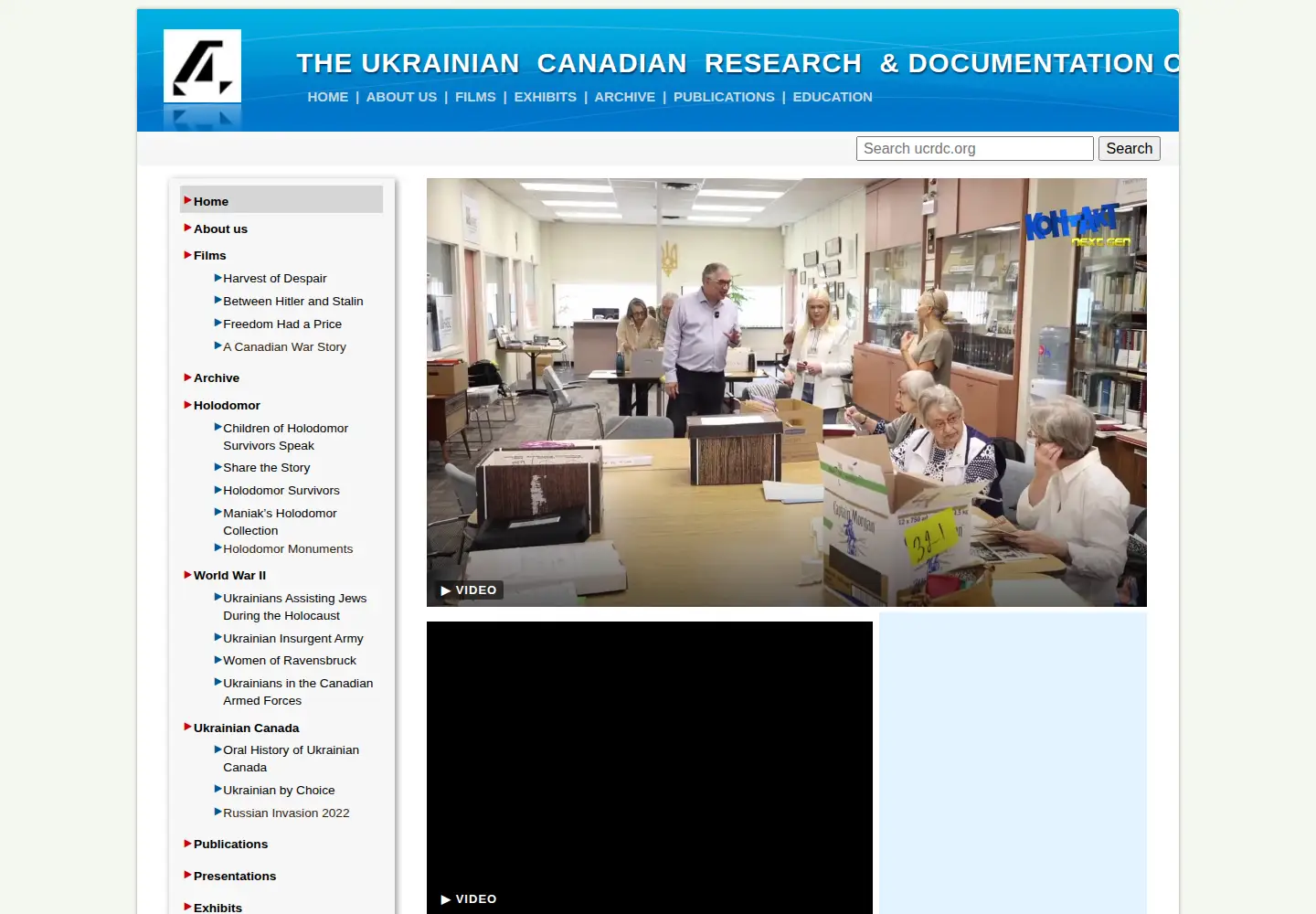 Captured homepage of ucrdc.org in the current scan