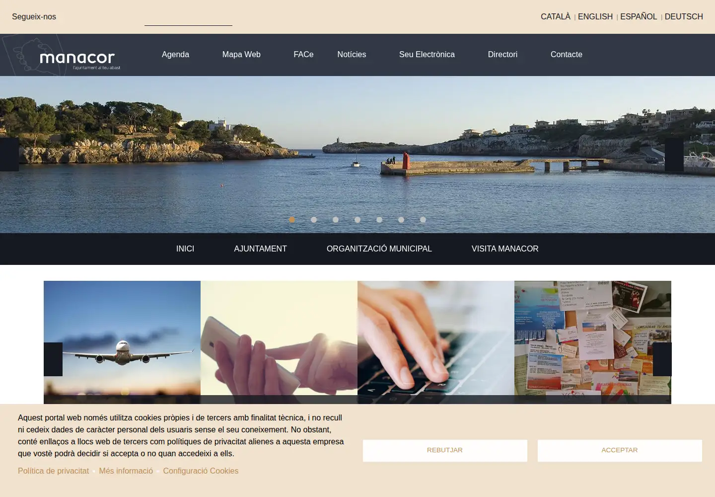 Screenshot of manacor.org