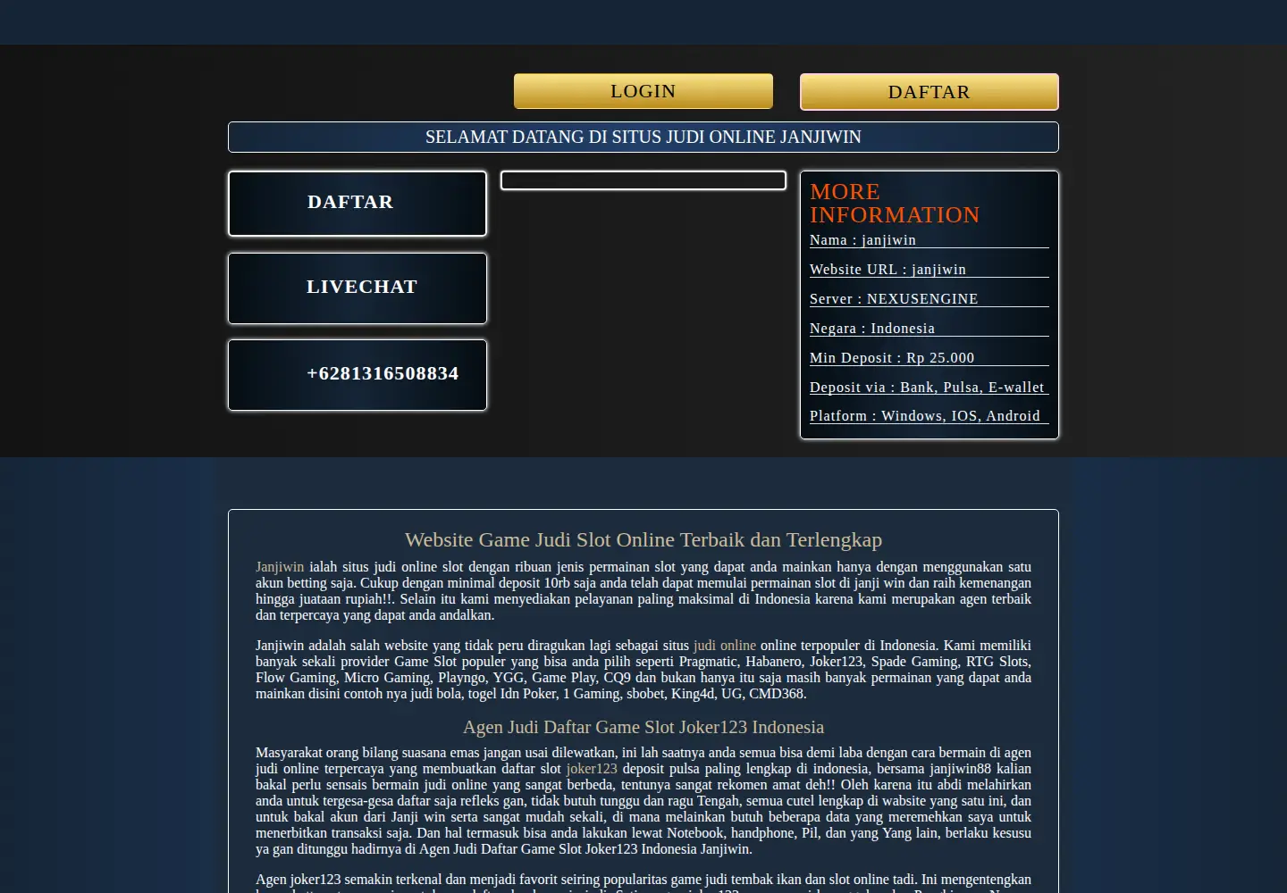 Captured homepage of compunity.org in the current scan