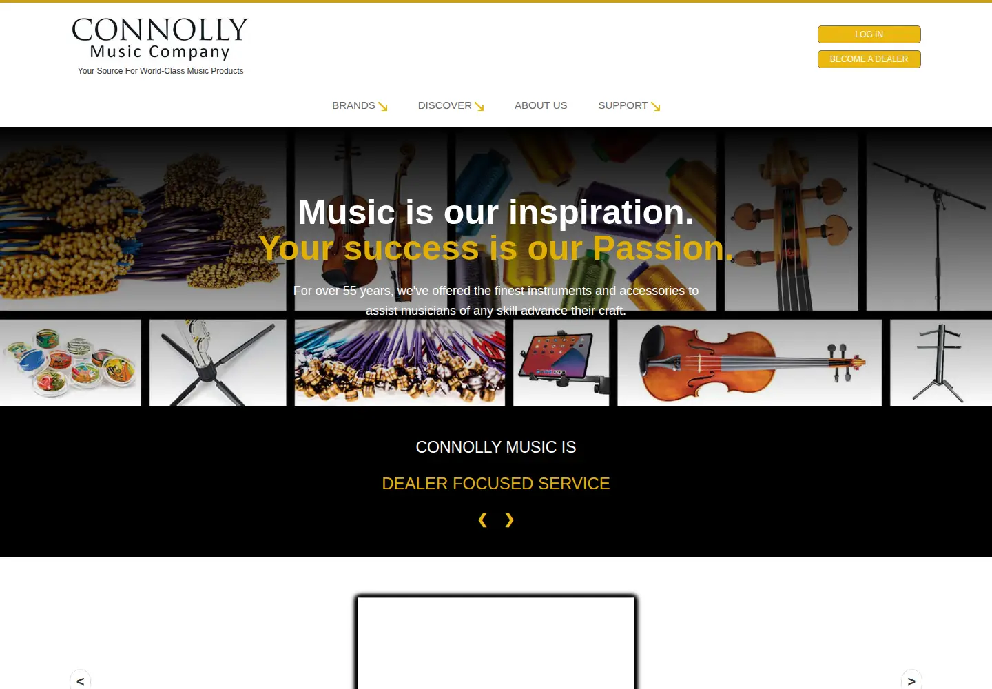 Screenshot of connollymusic.com