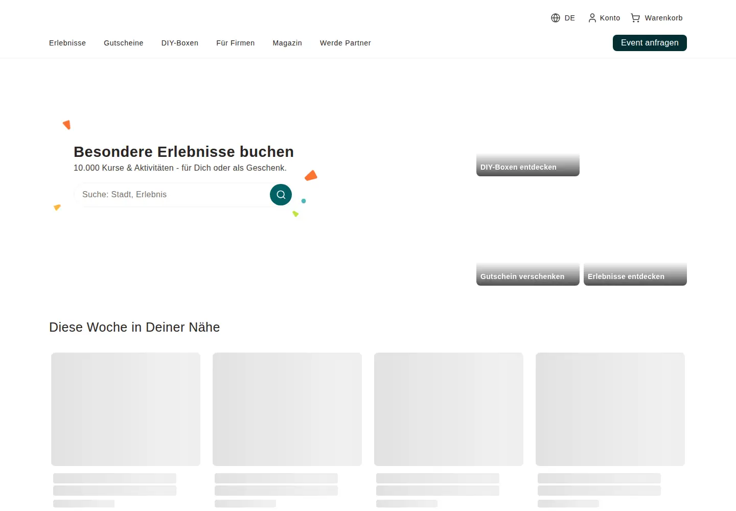 Screenshot of gokonfetti.com