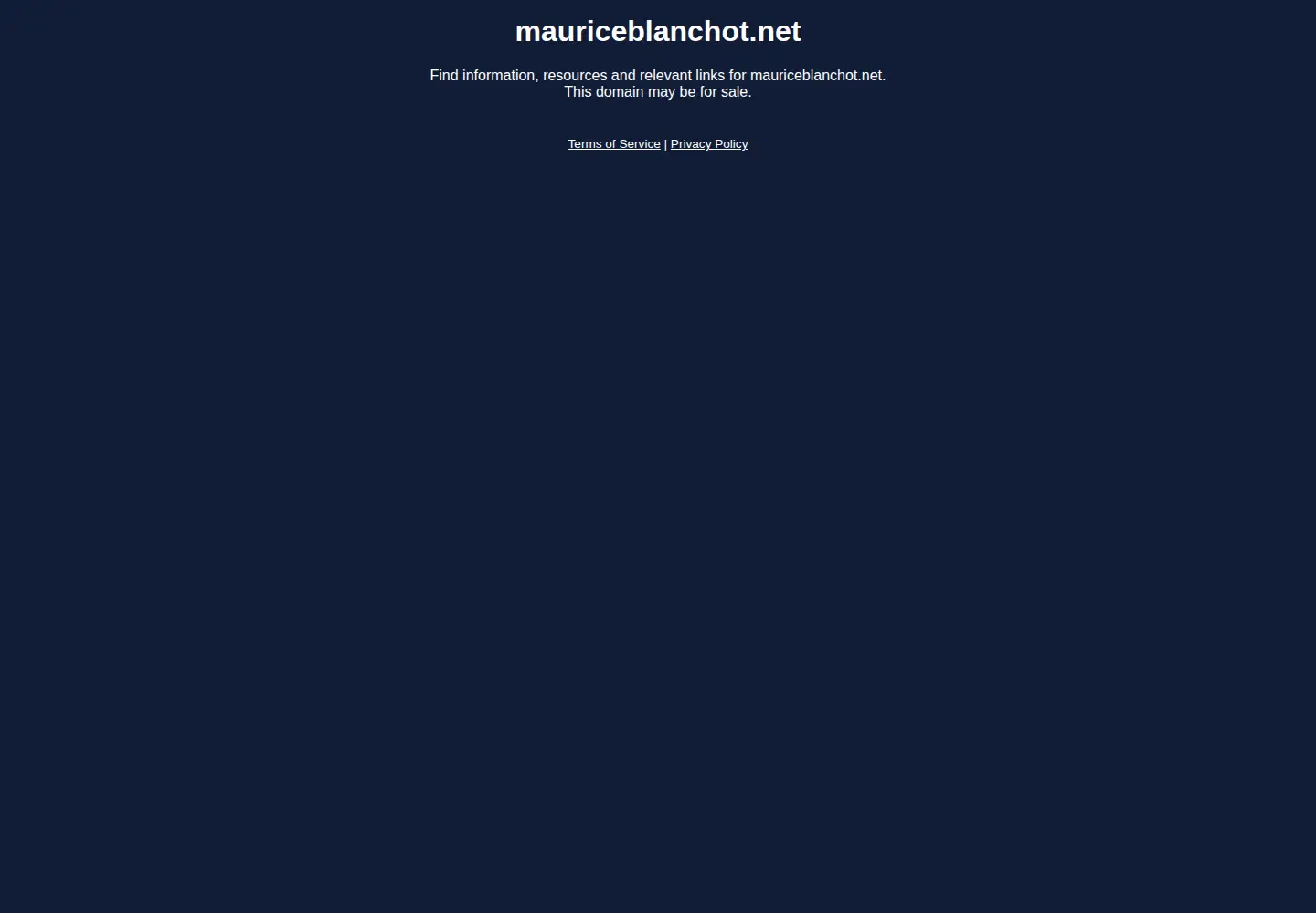 Screenshot of mauriceblanchot.net