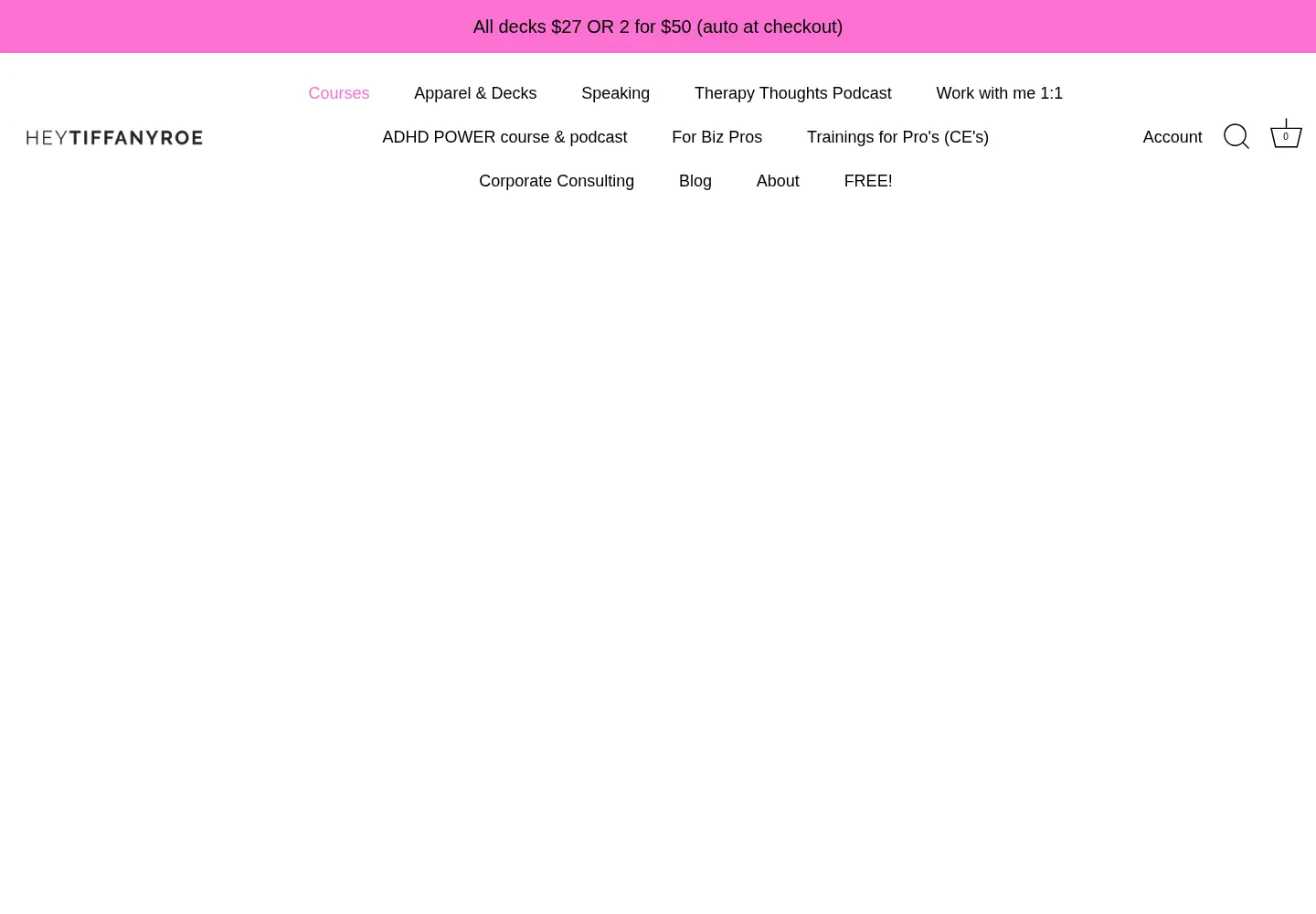 Screenshot of tiffanyroe.com