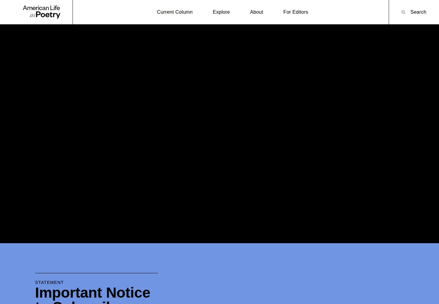 Screenshot of americanlifeinpoetry.org