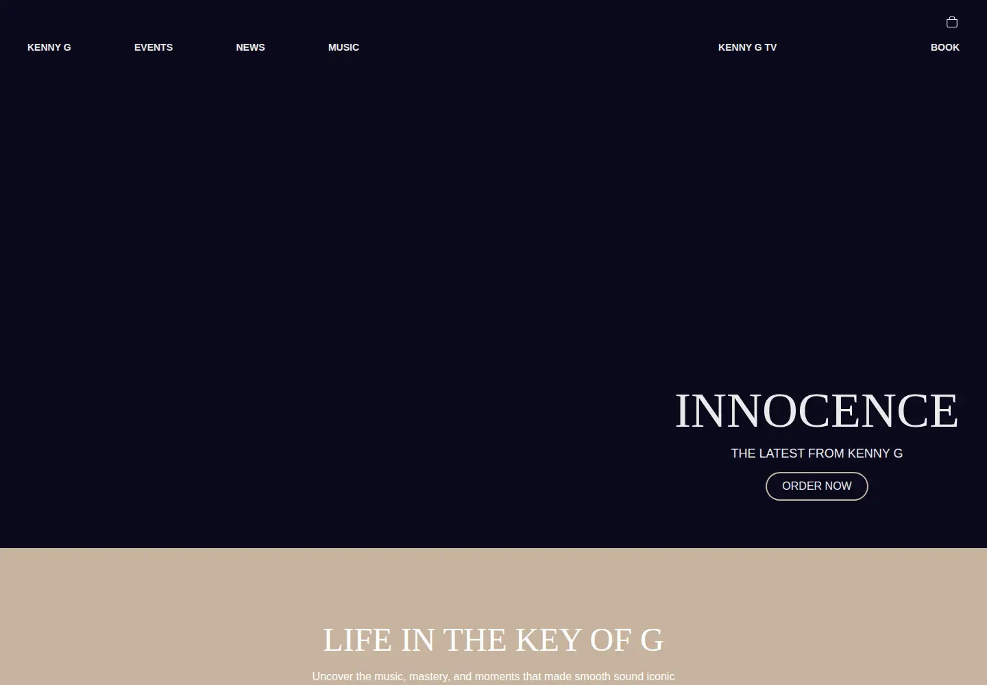 Screenshot of kennyg.com