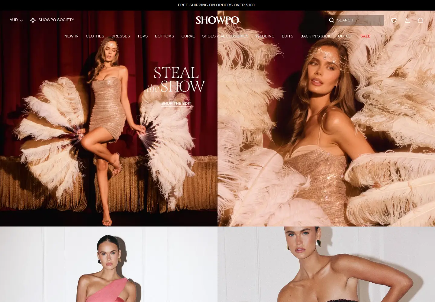 Screenshot of showpo.com