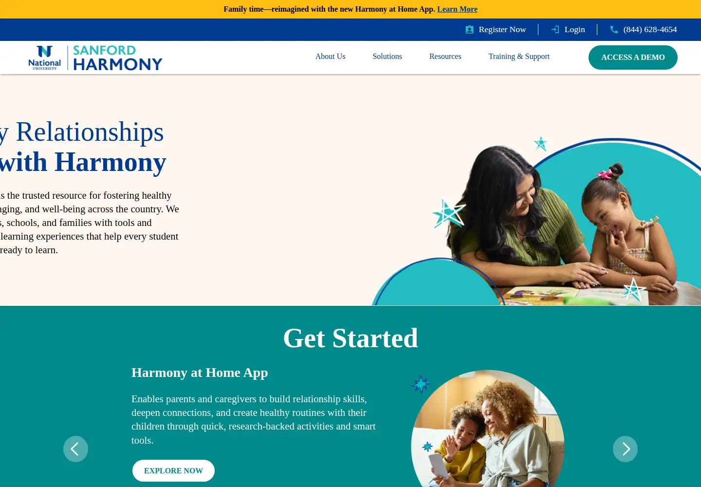 Screenshot of harmonysel.org