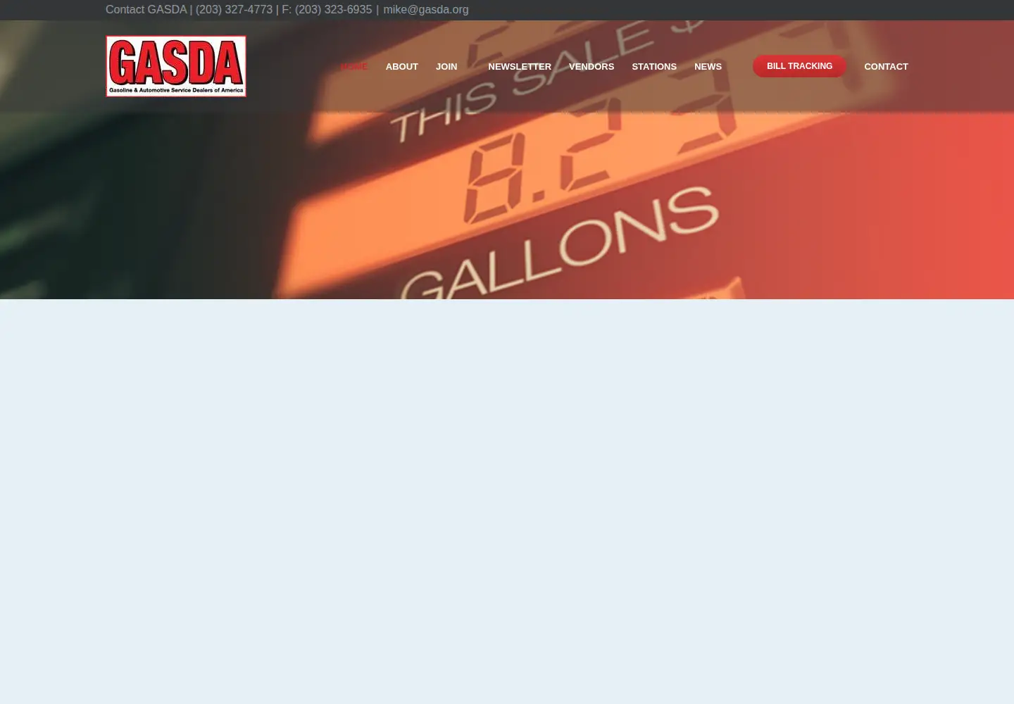 Screenshot of gasda.org