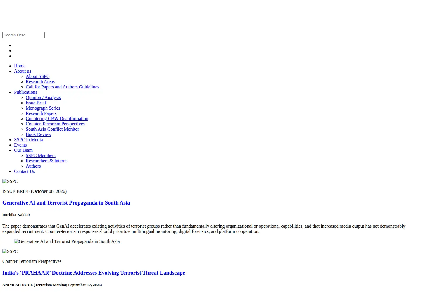 Screenshot of sspconline.org
