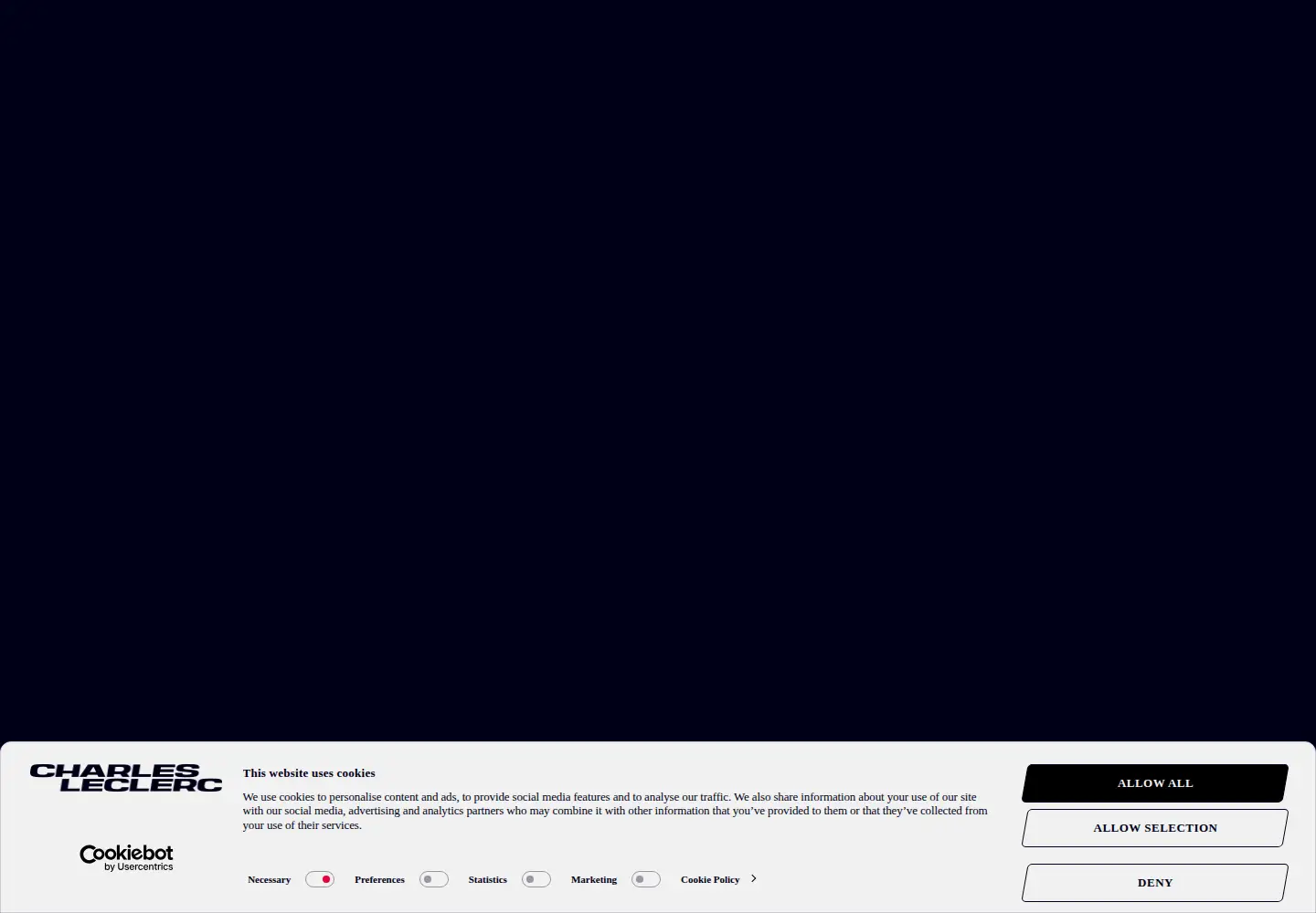 Screenshot of charlesleclerc.com