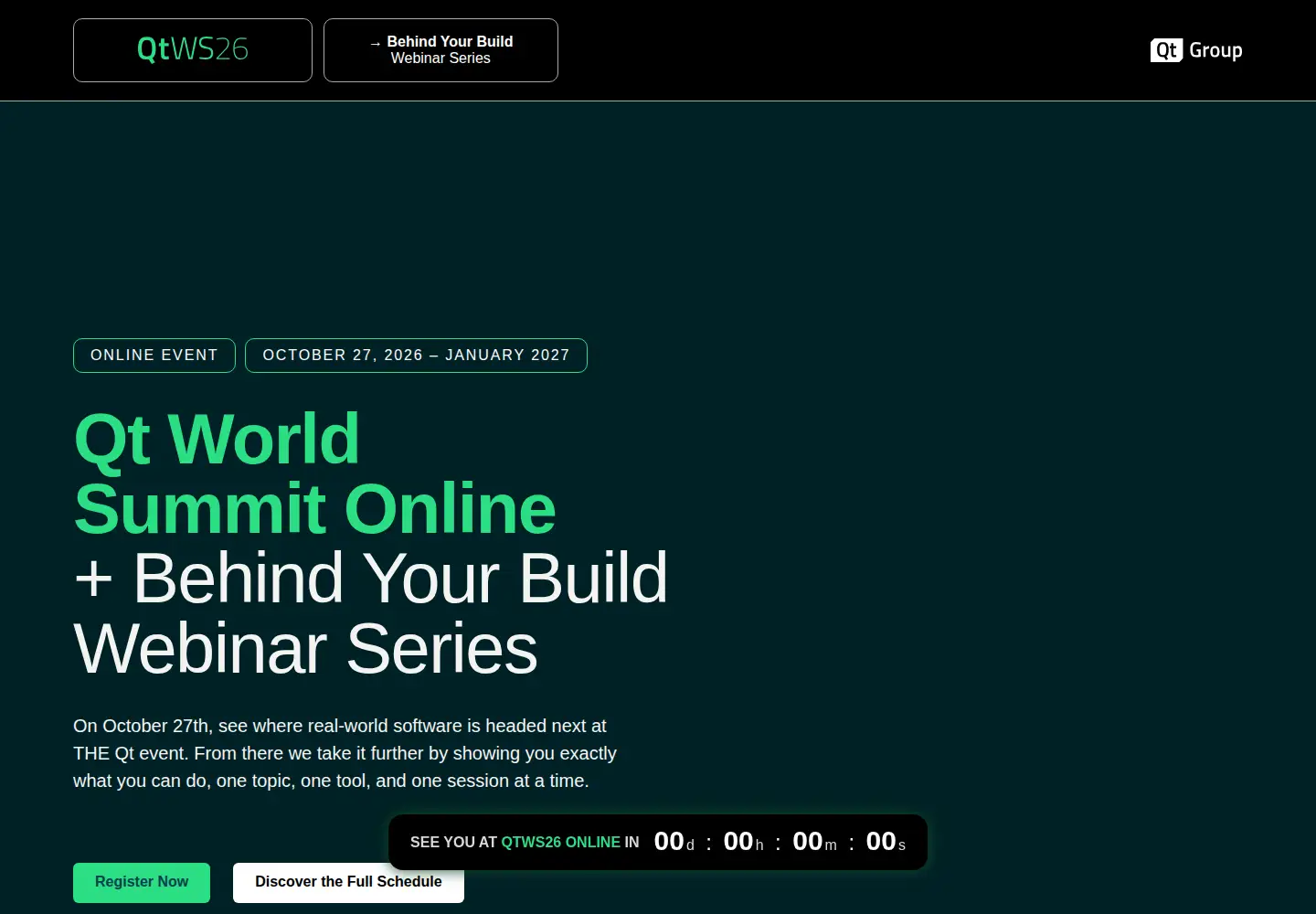Screenshot of qtworldsummit.com
