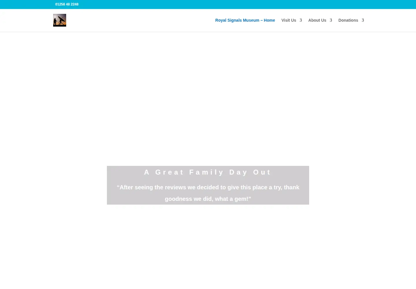 Screenshot of royalsignalsmuseum.co.uk